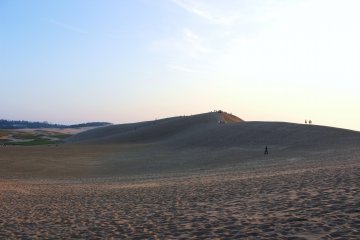 <p>La plupart des visiteurs aiment se promener au sommet des plus grandes dunes, c&rsquo;est pourquoi on y croise toujours beaucoup de monde</p>