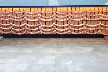 Display of ema votive plaques