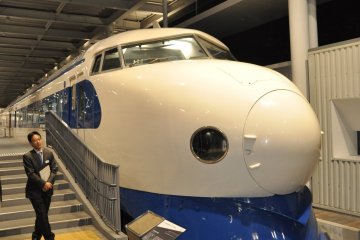 Kyoto Railway Museum: first shinkansen model