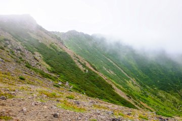 Mt Yotei's crater