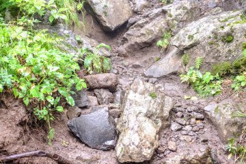 The hike down is just as challenging and becomes very slippery after rain