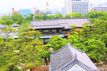 An overhead view of Hiunkaku