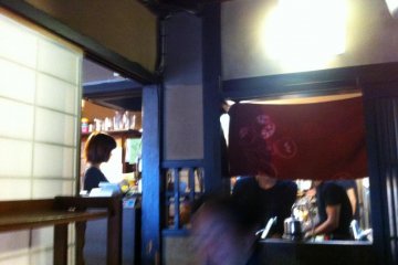 the restaurant waiting area.. not that you will need to wait too long