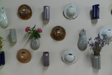 Pottery vases.