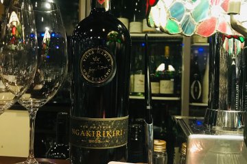 Rangitoto is well stocked with New Zealand wines and Japanese sake