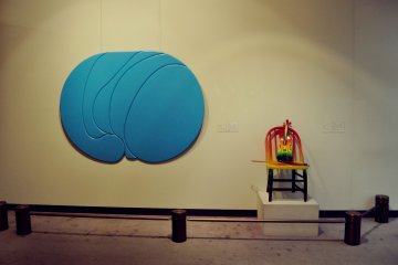 The museum displays a selection of works from modernist and contemporary local and European artists.
