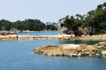 Rocky coves in Kujukushima National Park
