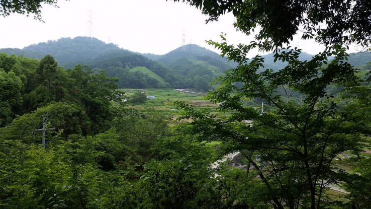 The countryside of eastern Osaka