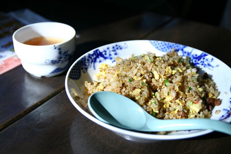 Fried rice and soup at Bamiyan