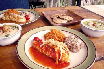 They even have a breakfast burrito menu