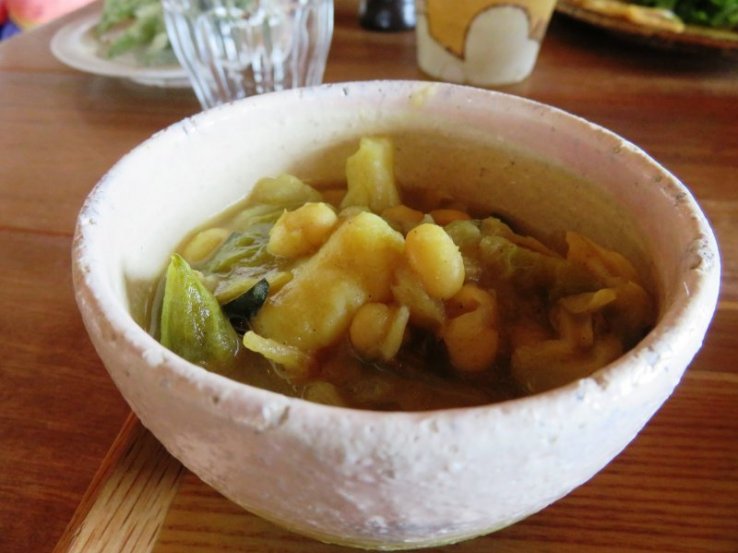 The yellow chickpea lentils at Cafe Koku