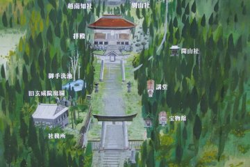 A map of the temple area