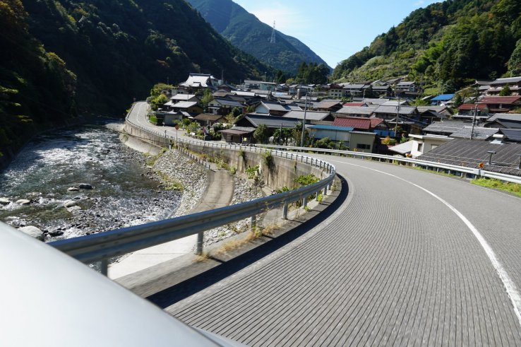 Deep into Gifu's mountainous countryside