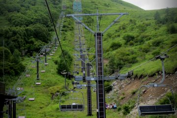 A few of the major lifts are open in the summertime, making getting to the summit pretty easy!
