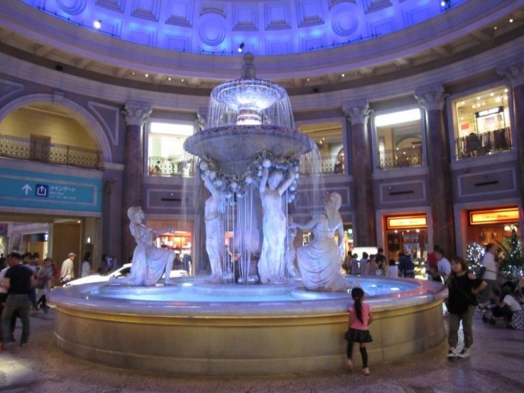 A Venetian inspired mall in Odaiba, Tokyo