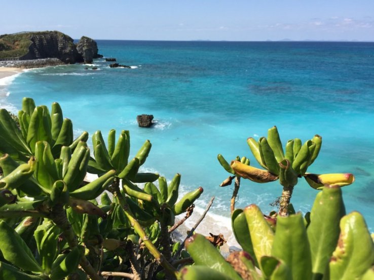 Azure waters in Okinawa