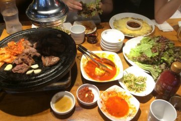 Korean Barbecue, K-Pop, and cosmetics abound in Shin-Okubo