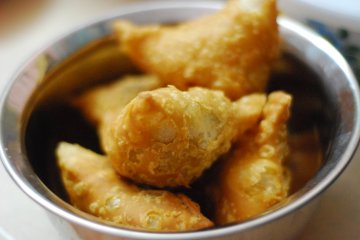 Samosa wheat dumplings