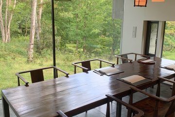 One of the larger private dining spaces