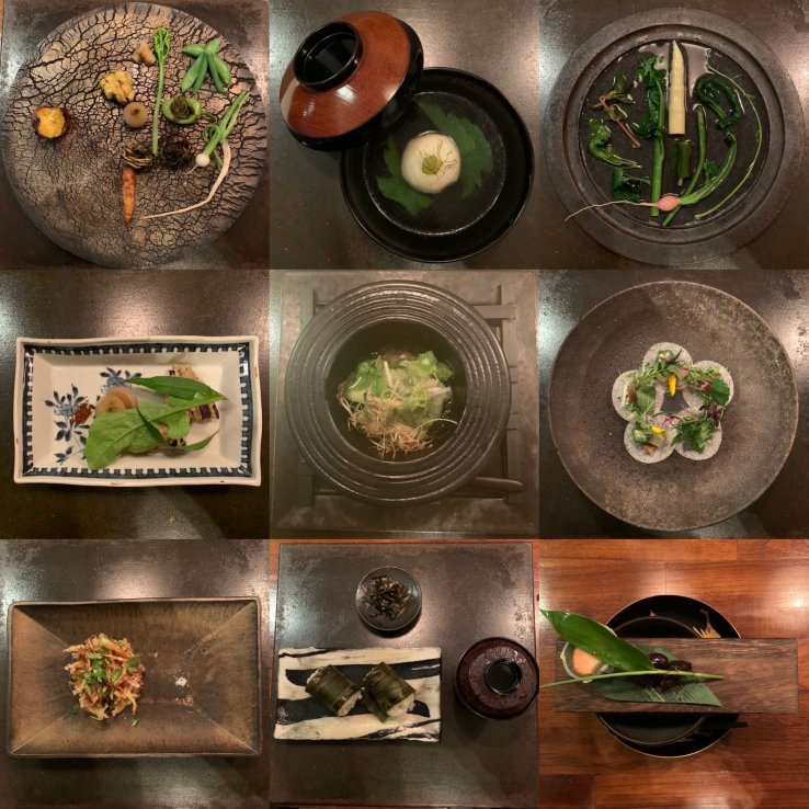 9-course traditional ryokan dinner