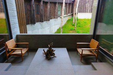 Private seating off the tea lounge area