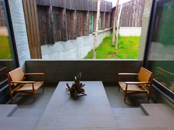 Private seating off the tea lounge area