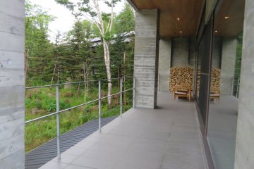 Upper balcony from the reception area