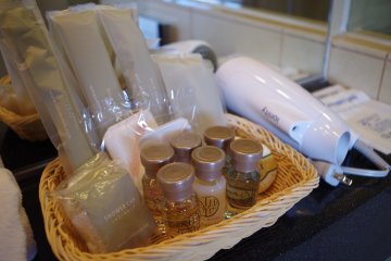 Well-selected toiletries