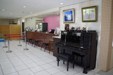 Reception right in front of the main entrance of Kyoto Plaza Hotel just moments from JR Kyoto Station