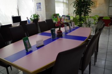 Conference area next to the reception of Kyoto Plaza Hotel just moments from JR Kyoto Station