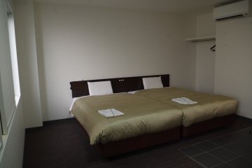 Double room at lower floor is also spacious