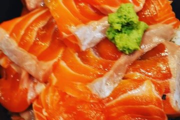 Salmon bowl.