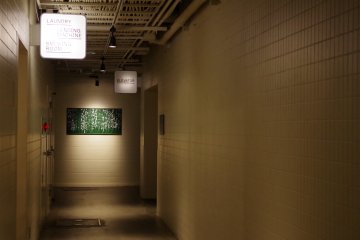 Artwork at the end of corridor