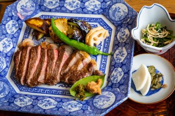 Quality Goto beef at Umi to Sora Maru to Hoshi in the Margherita Narao hotel
