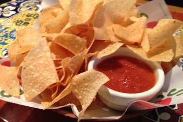 This is the appetizer known as bottomless chips and salsa