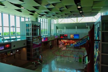 Inside modern Kushiro Airport