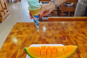 Mashu Blue Soft Cream and Sweet Melon