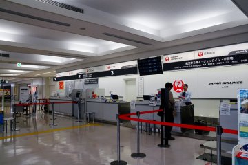 Check-in counter area