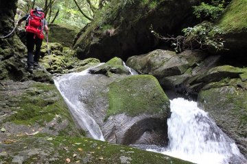 Fast flowing waters are a constant feature in this valley.