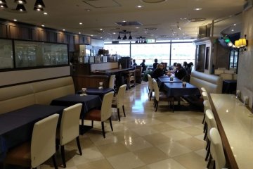 Inside the restaraunt 
