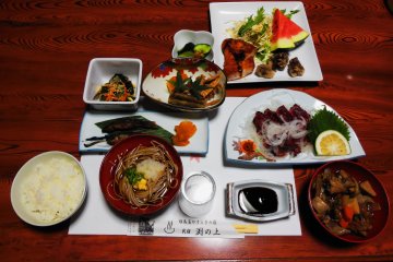 Dinner with venison
