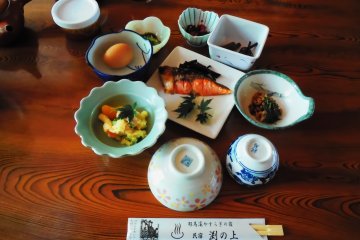 The delicious breakfast gives me energy for an active day