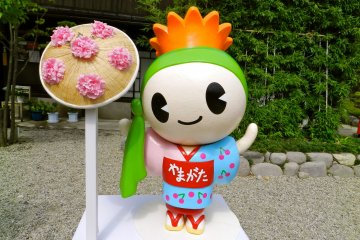 Beni chan, the adorable Yamagata mascot.