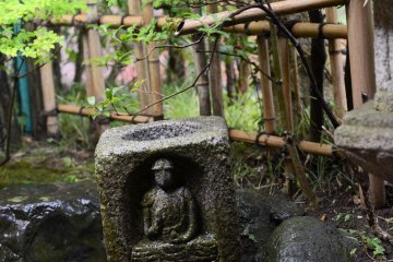 Matsunaga was religious and hence the estate has many statues all around