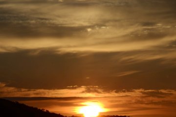 The view during sunrise