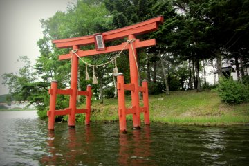 A small shrine on an island is a hidden find!