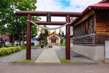 The Shrine is located toward the rear of the park.