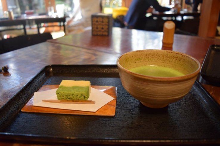 Matcha and wagashi at Kosoan