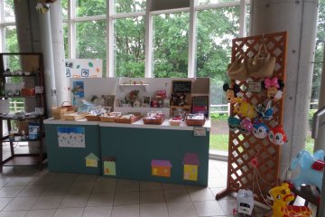 The small shop on the first floor with Hokkaido related goods