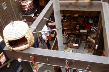 Inside the antique shop